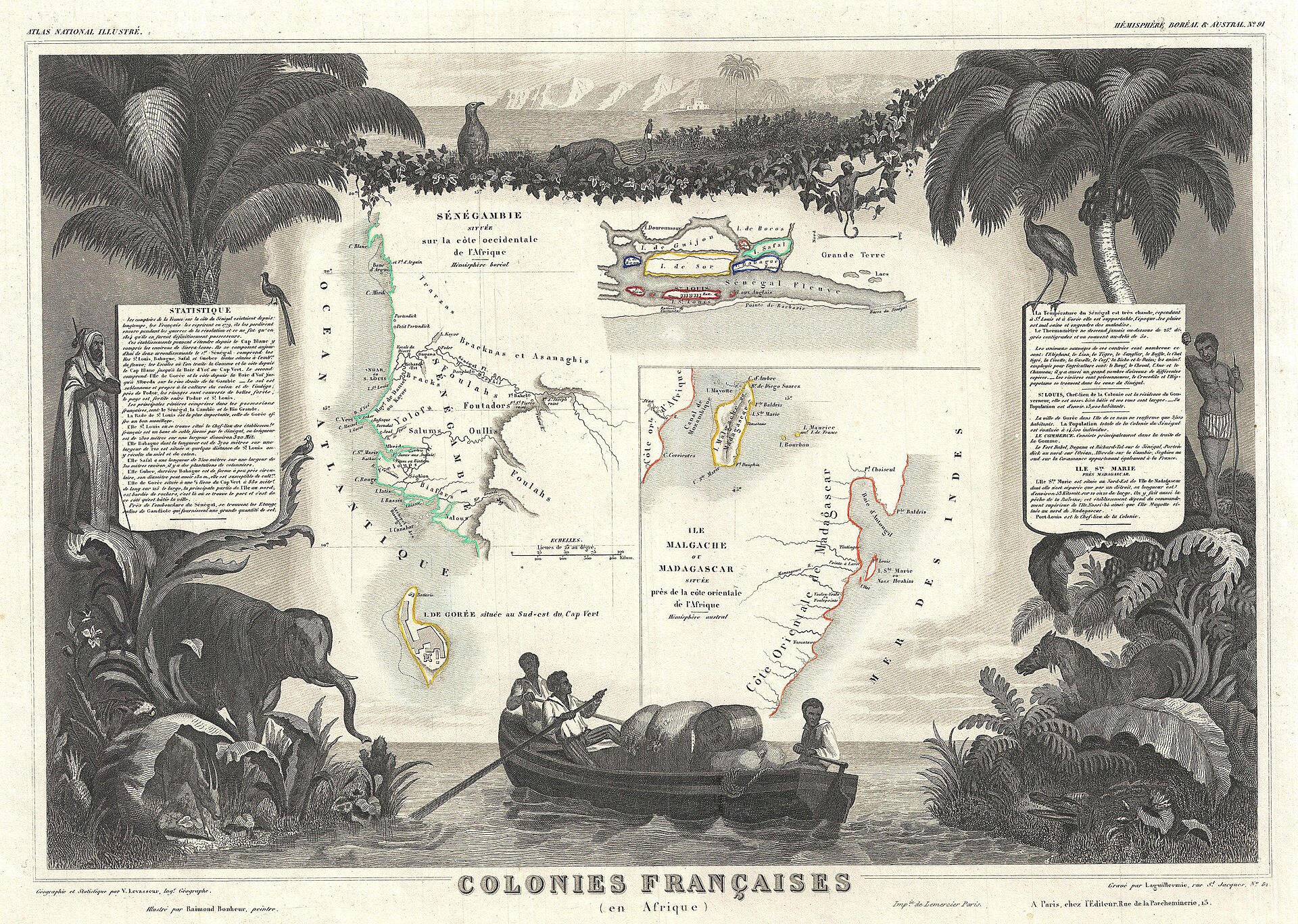Gedefinieerd door een rivier: 10 historische kantelpunten die Gambia hebben gevormd — Victor Levasseur (1852), Public domain, Wikimedia Commons